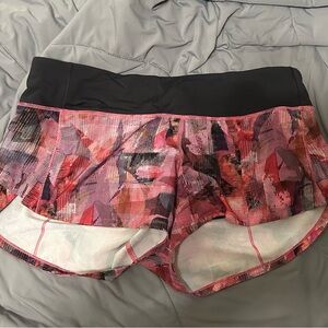 Lululemon Athletica Pink and Black Athletic Shorts